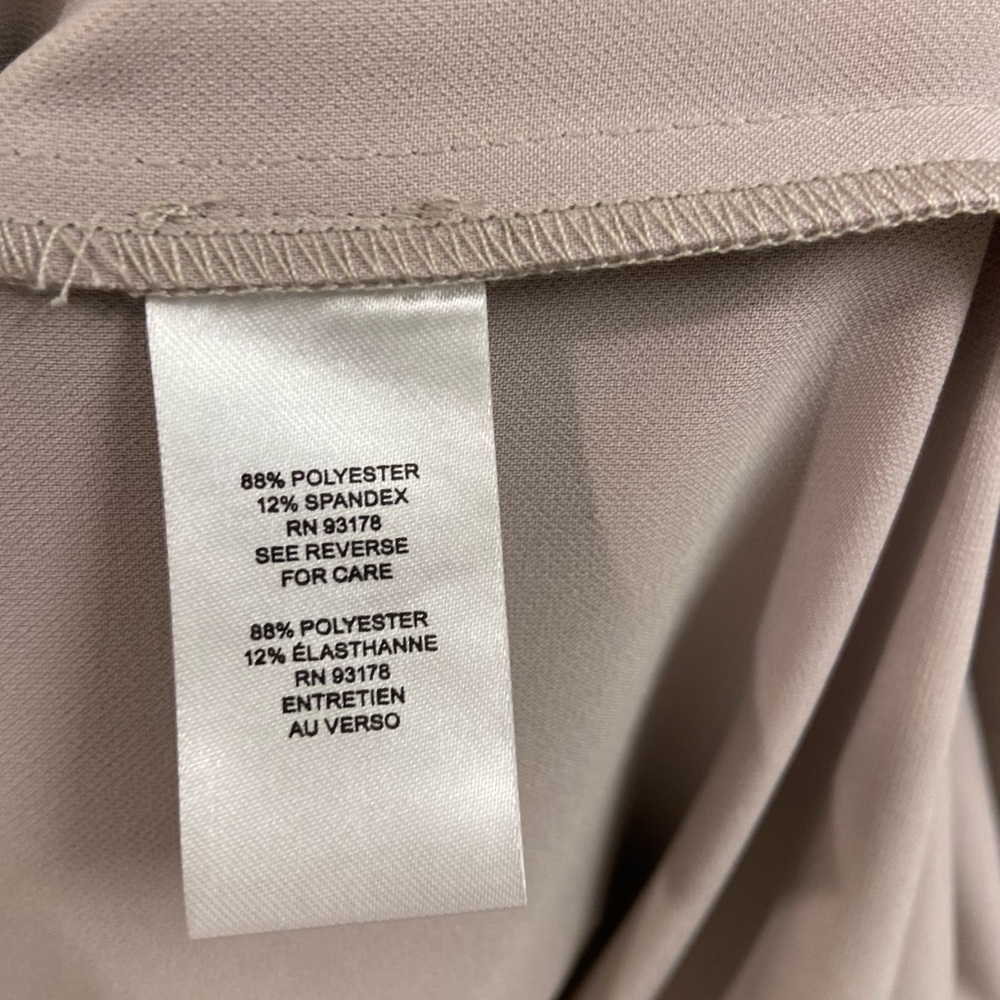 NWT Women's T Tahari Taupe Beige Open Belted Wrap Long Trench Coat Size 4 $158 - Picture 7 of 7